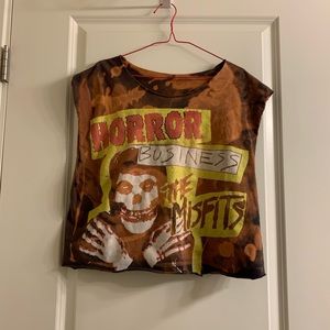 Cropped Misfits distressed tshirt